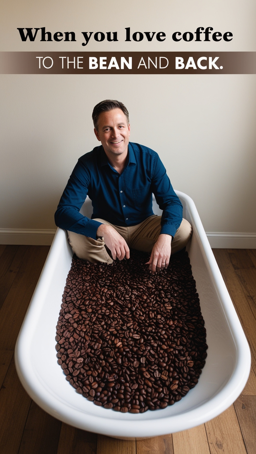 When you love coffee to the bean and back.